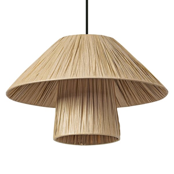 Pendelleuchte Braun Bambus E27 Ø40 cm Esstisch OSRAM