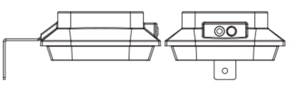 LED Akku Wandleuchte Sensor 3000 K Metall IP44 OSRAM