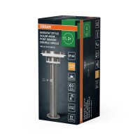 LED Solar Wegeleuchte Sensor Edelstahl 3000K IP44 40 cm