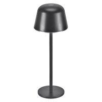LED Akku Tischlampe dimmbar CCT Alu IP54 Ø11 cm OSRAM