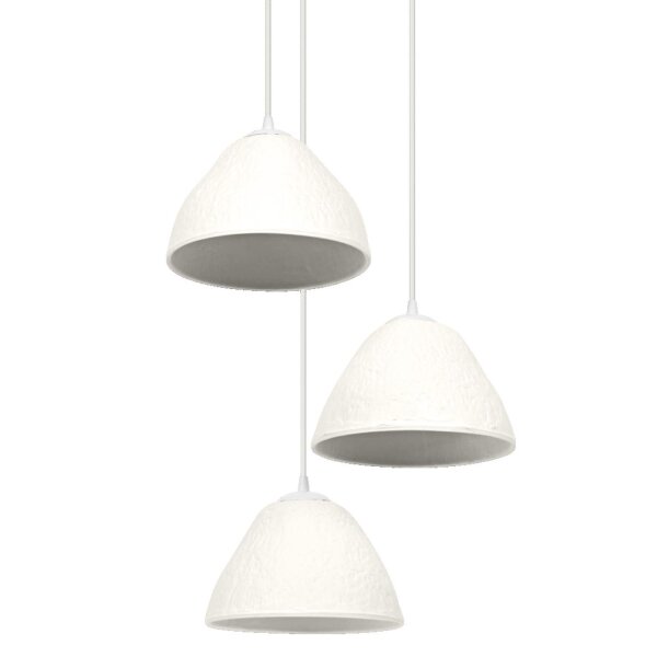 Hängelampe Pappmaché L:43,7 cm 3-flammig Esstisch OSRAM