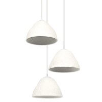 H&auml;ngelampe Pappmach&eacute; L:43,7 cm 3-flammig...