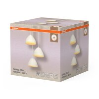 Hängelampe Pappmaché L:43,7 cm 3-flammig...