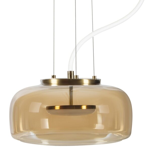 LED Hängelampe Gold Glas 3000 K Ø38 cm modern OSRAM