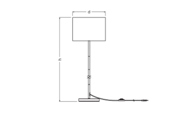 Stehleuchte Filz E27 Dunkelgrau Metall H:156 cm OSRAM