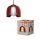 Hängelampe Glas blendarm E27 Rot Metall L:20 cm OSRAM