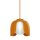 Pendelleuchte Glas E27 Orange Metall L:20 cm OSRAM