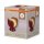 Tischlampe Glas E14 Rot Metall H:21 cm blendarm OSRAM