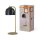Tischleuchte Glas G9 Gold Metall H:40 cm blendarm OSRAM