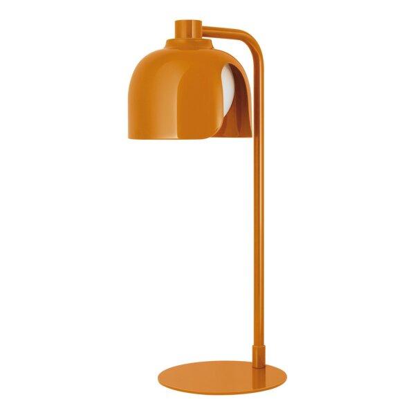Tischlampe Glas G9 Orange Metall H:40 cm blendarm OSRAM
