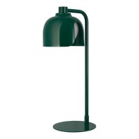 Tischleuchte Glas blendarm G9 Gr&uuml;n Metall H:40 cm OSRAM