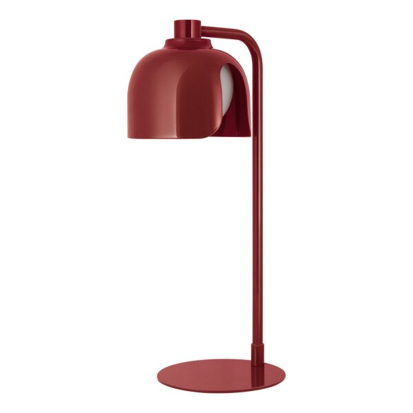 Tischlampe Glas blendarm G9 Rot Metall H:40 cm OSRAM