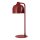 Tischlampe Glas blendarm G9 Rot Metall H:40 cm OSRAM