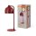 Tischlampe Glas blendarm G9 Rot Metall H:40 cm OSRAM