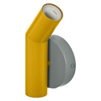 Wandleuchte Grau Stahl Gelb E27 H:18,3 cm OSRAM
