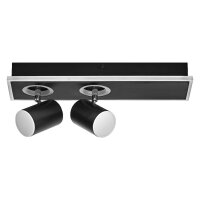 LED Deckenstrahler Schwarz verstellbar 3000 K OSRAM