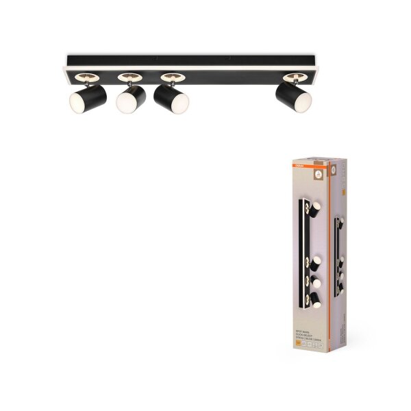 LED Deckenstrahler schwenkbar Schwarz 3000 K OSRAM