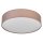 Deckenleuchte Braun Stoff E27 L:48cm rund modern OSRAM