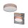 Deckenleuchte Braun Stoff E27 L:48cm rund modern OSRAM