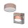 Deckenlampe Braun Stoff E27 rund L:30cm modern OSRAM