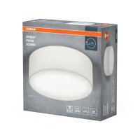 Deckenlampe Weiß Stoff E27 rund L:30cm...