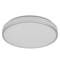 LED Deckenlampe Silber Metall 3000 K &Oslash;38,5cm OSRAM