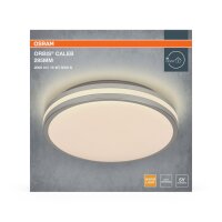LED Deckenlampe Silber Metall 3000K rund Ø29,5cm...