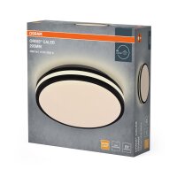 LED Deckenleuchte Schwarz Metall 3000K &Oslash;29,5cm OSRAM