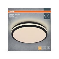 LED Deckenleuchte Schwarz Metall 3000K Ø29,5cm OSRAM