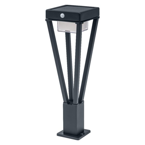 LED Solar Wegeleuchte Sensor Aluminium 3000K IP44 50cm