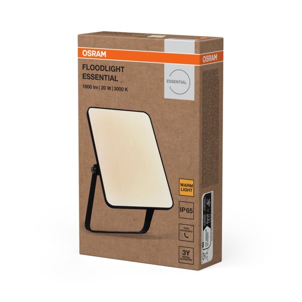 LED Außenstrahler schwenkbar 3000K Glas IP65 OSRAM