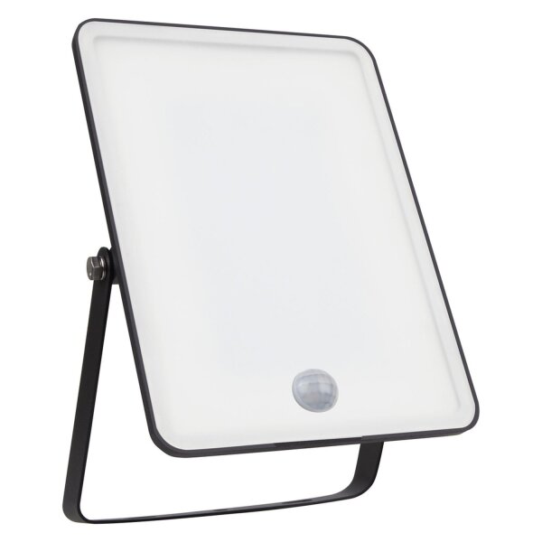 LED Außenstrahler Sensor Schwarz Alu 3000K IP65 OSRAM