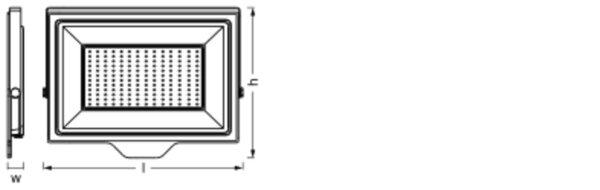 LED Außenstrahler schwenkbar Alu Glas 4000K IP65 OSRAM