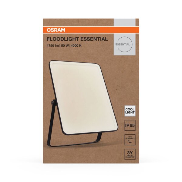 LED Außenstrahler schwenkbar 4000K Alu Glas IP65 OSRAM