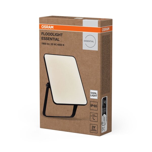 LED Außenstrahler schwenkbar Alu Glas 4000 K IP65 OSRAM