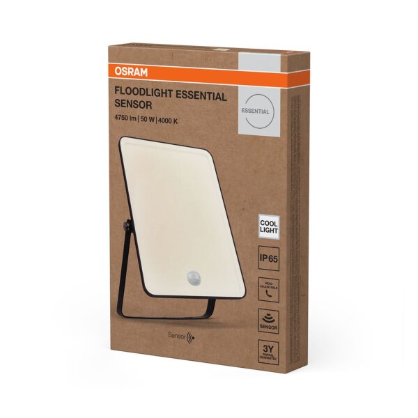 LED Flutlicht Sensor schwenkbar Alu 4000K IP65 OSRAM