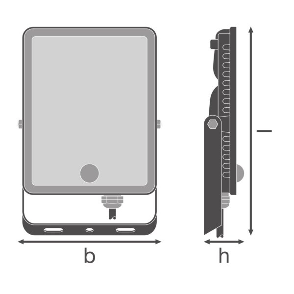 LED Flutlicht Alu Sensor schwenkbar 4000K IP65 OSRAM