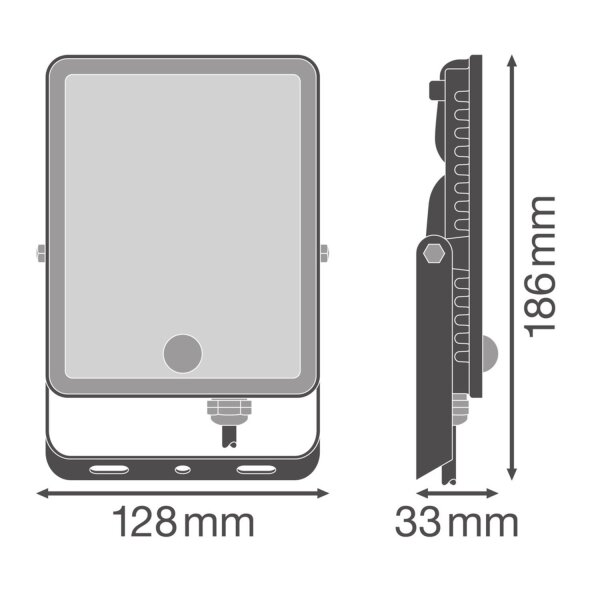 LED Flutlicht Alu Sensor schwenkbar 4000K IP65 OSRAM