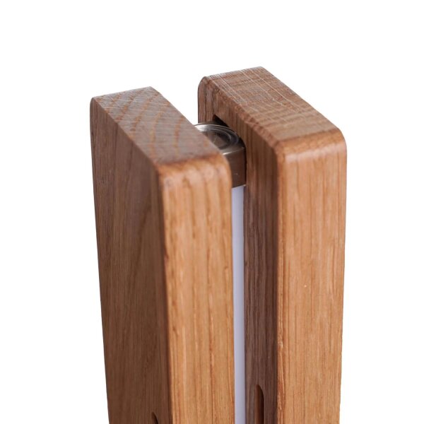 LED Stehlampe Touch Dimmer 150 cm Holz Metall 3000 K