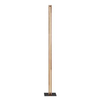 LED Stehlampe Dimmer Touch 150 cm Holz Metall 3000 K