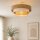 Deckenlampe Jute Stoff Weiß Beige Ecru E27 Ø50 cm