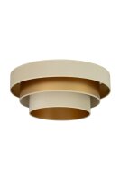 Deckenlampe Jute Samt Ecru Gold E27 Ø50 cm blendarm