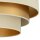 Deckenlampe Jute Samt Ecru Gold E27 Ø50 cm blendarm