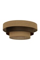 Deckenlampe Jute Stoff Beige Braun E27 Ø50 cm