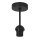Deckenlampe Jute Stoff Schwarz Beige E27 Ø50 cm