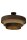 Deckenlampe Jute Stoff Schwarz E27 Ø50 cm wohnlich