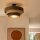 Deckenlampe Jute Stoff Schwarz E27 Ø50 cm wohnlich