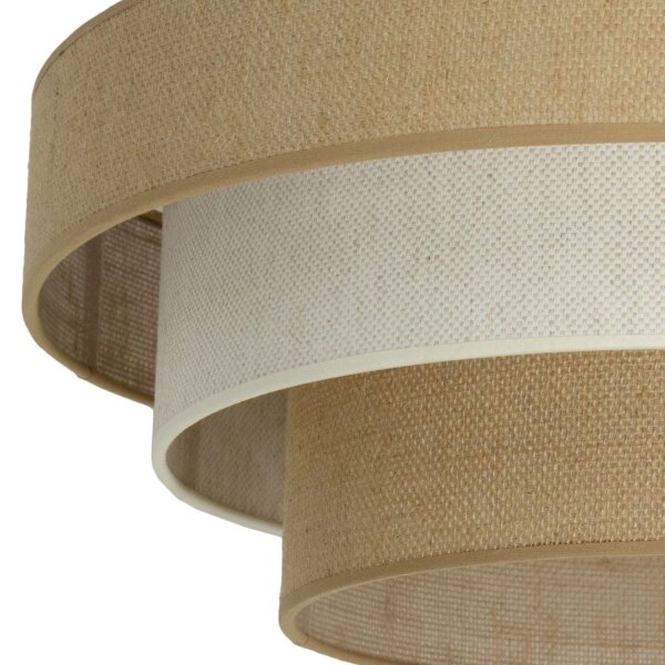 Deckenlampe Jute Beige Sandfarben E27 Ø50 cm wohnlich
