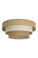 Deckenlampe Jute Beige Sandfarben E27 Ø50 cm wohnlich