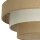 Deckenlampe Jute Weiß Beige Sandfarben E27 Ø50 cm
